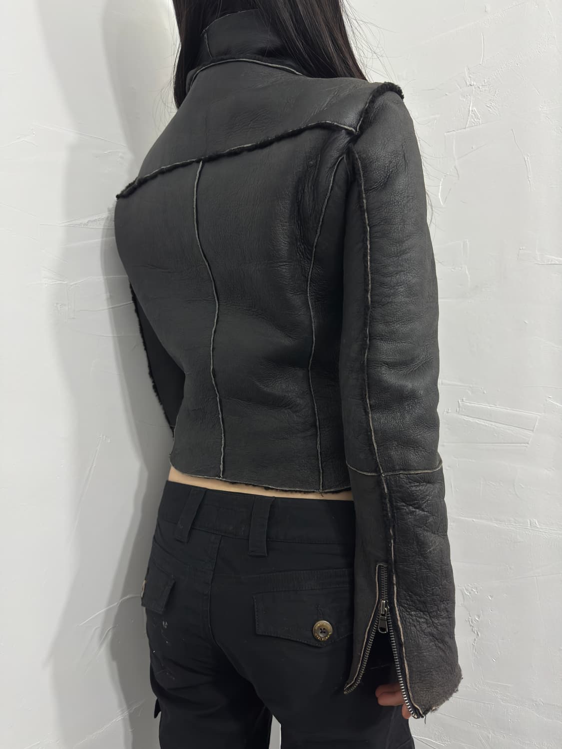 sheep skin leather jacket 상품이미지6
