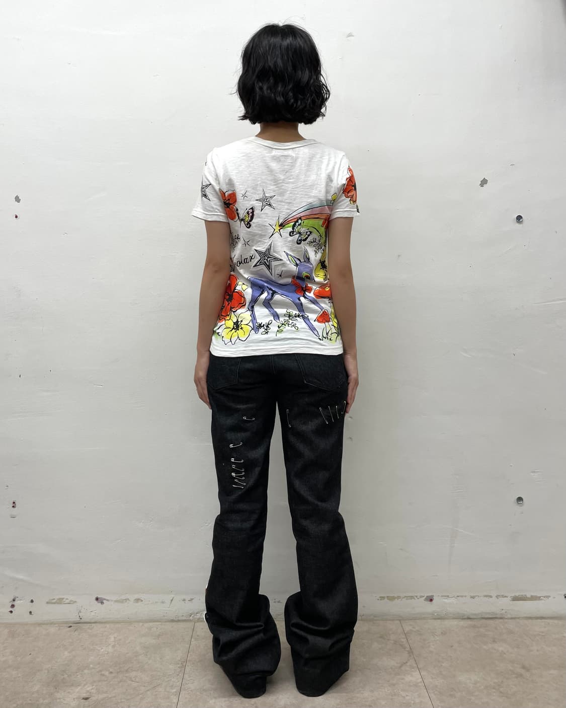 Deer Star Butterfly Natural T-shirt  상품이미지7
