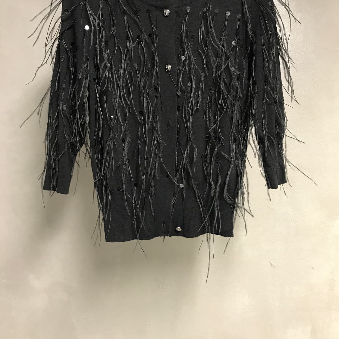 오스카 드 라 렌타 블랙 가디건 M(W) 상품이미지3