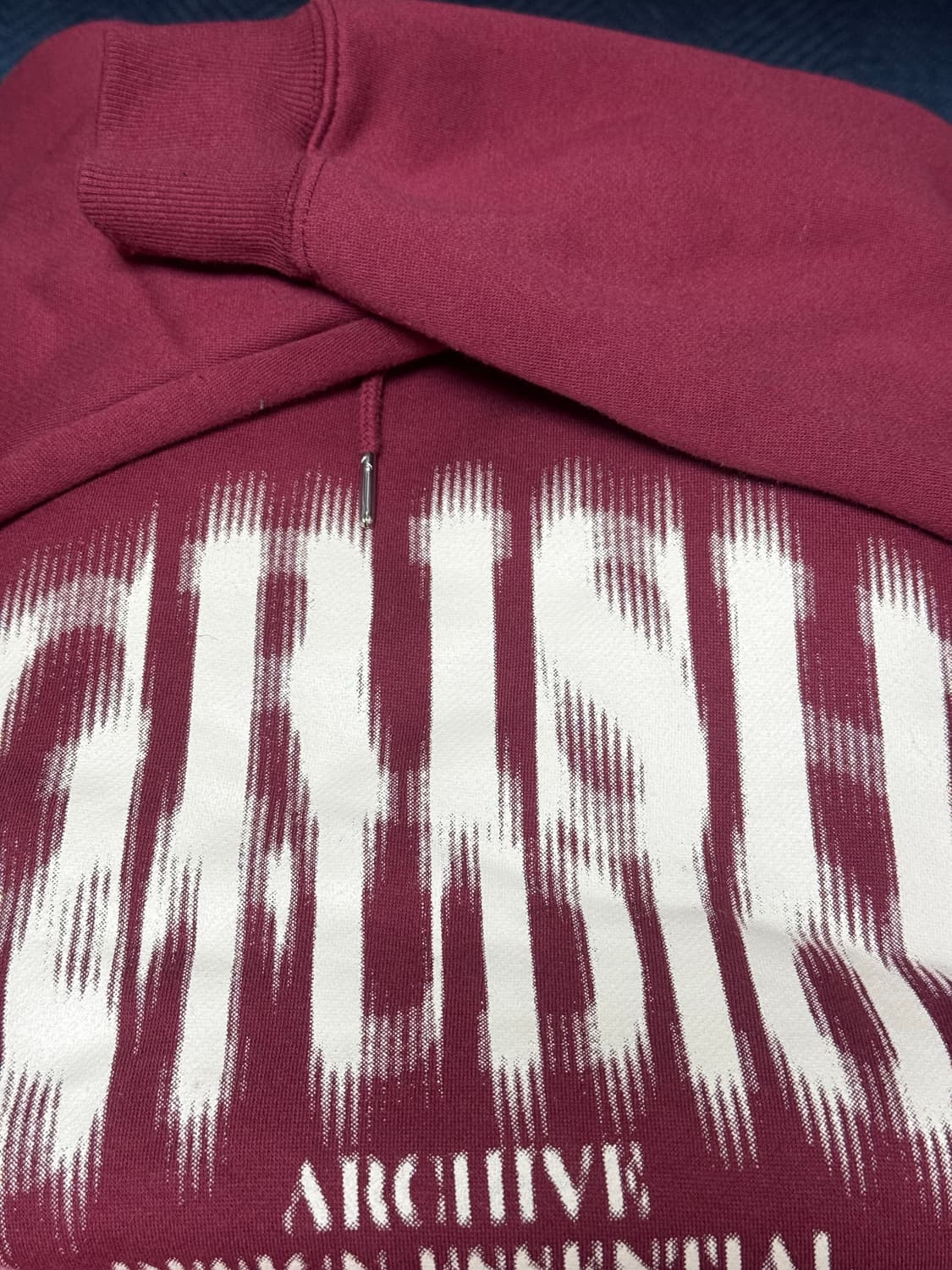 그리쉬 후드티 버건디 M 상품이미지3