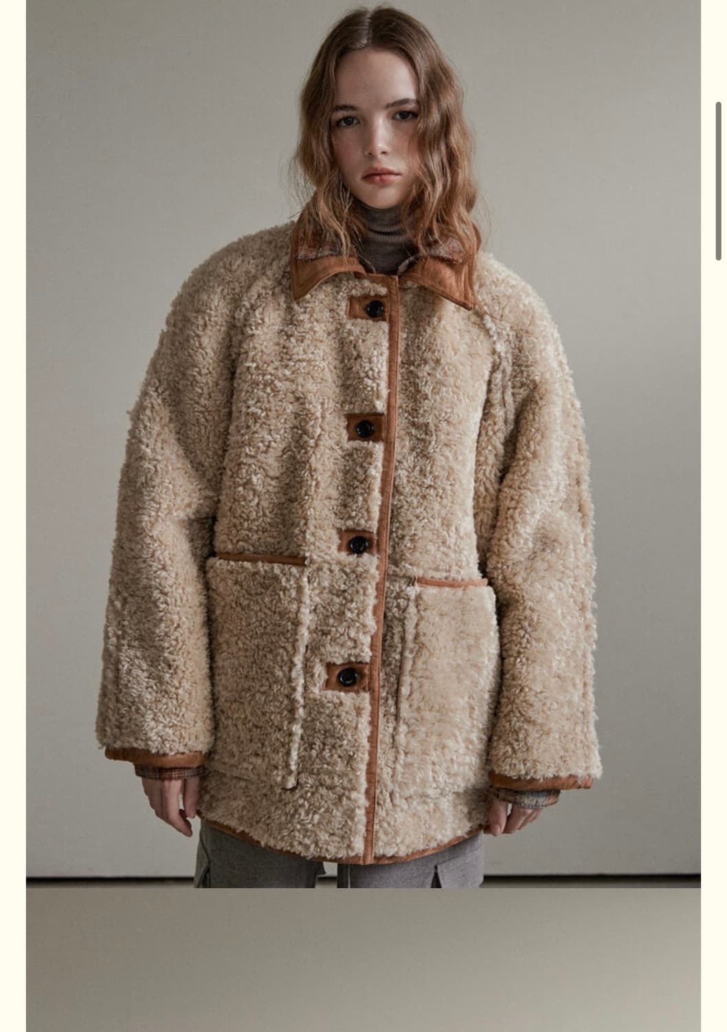 아우로 리버시블 시어링 코트 (새상품) 상품이미지1