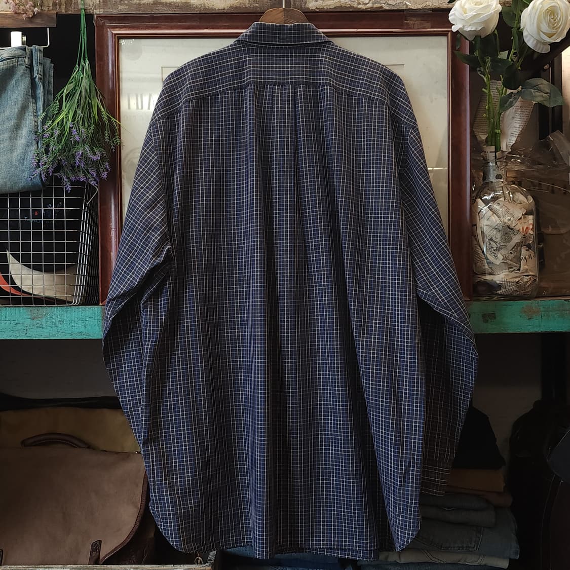90s 폴로 랄프로렌 체크셔츠 빅사이즈 포켓셔츠 xl 상품이미지2