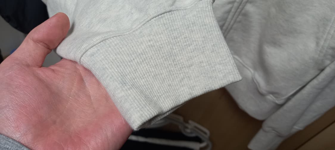 무신사 스탠다드 후드집업 짧은길이 오트밀 2XL 상품이미지3