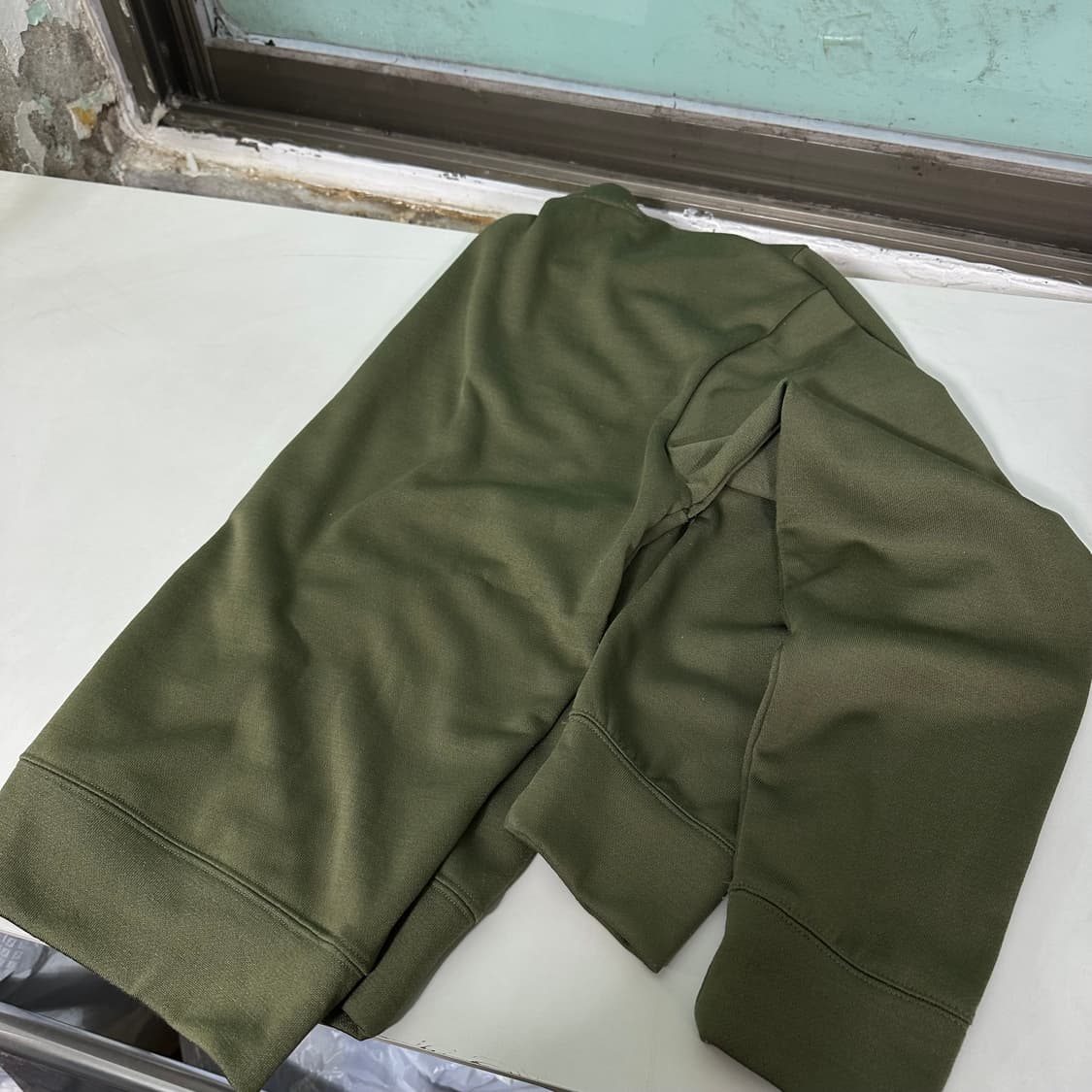 XXL 나이키 오버핏 카키 멀티로고 폴리 맨투맨 상품이미지4