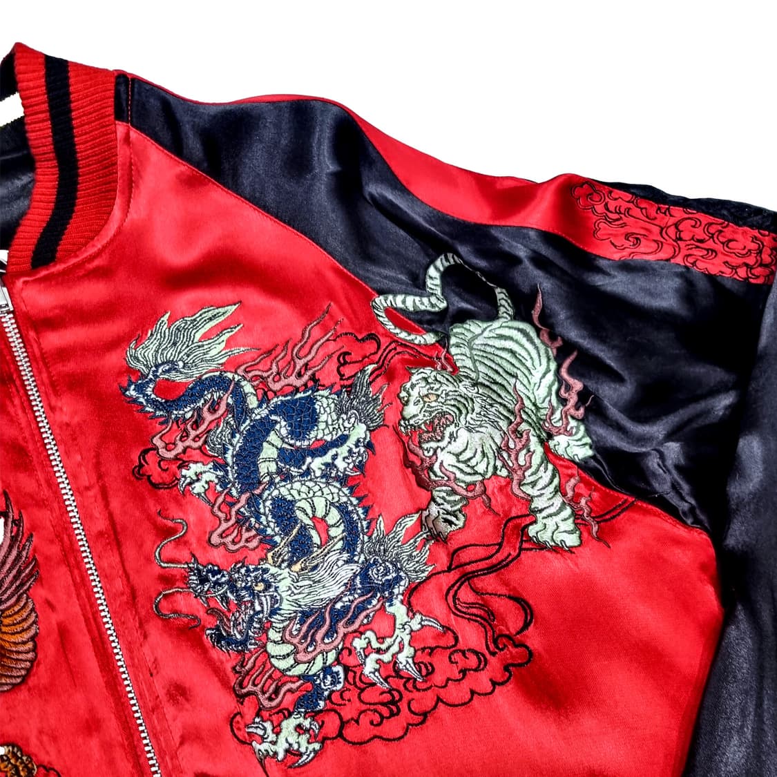 백화요란 | 육장생 양면 스카쟌 | 레드, 아이보리 | XL 상품이미지4