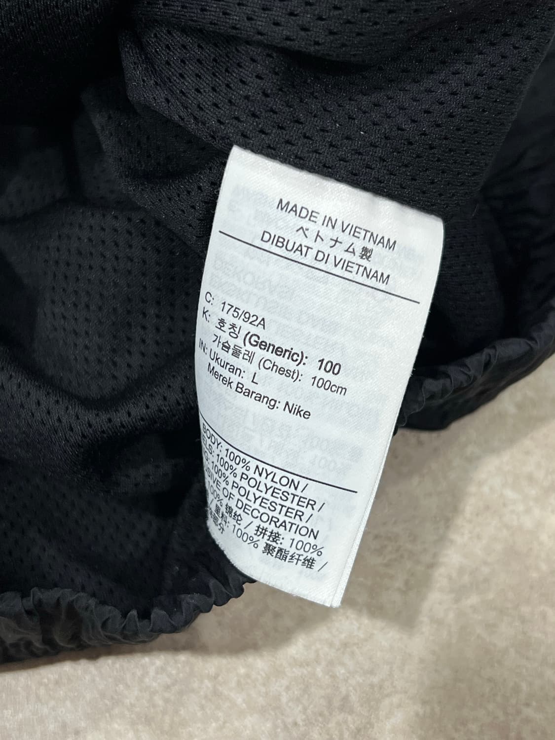 (L) 나이키 빅스우시 우븐 자켓 블랙 상품이미지7