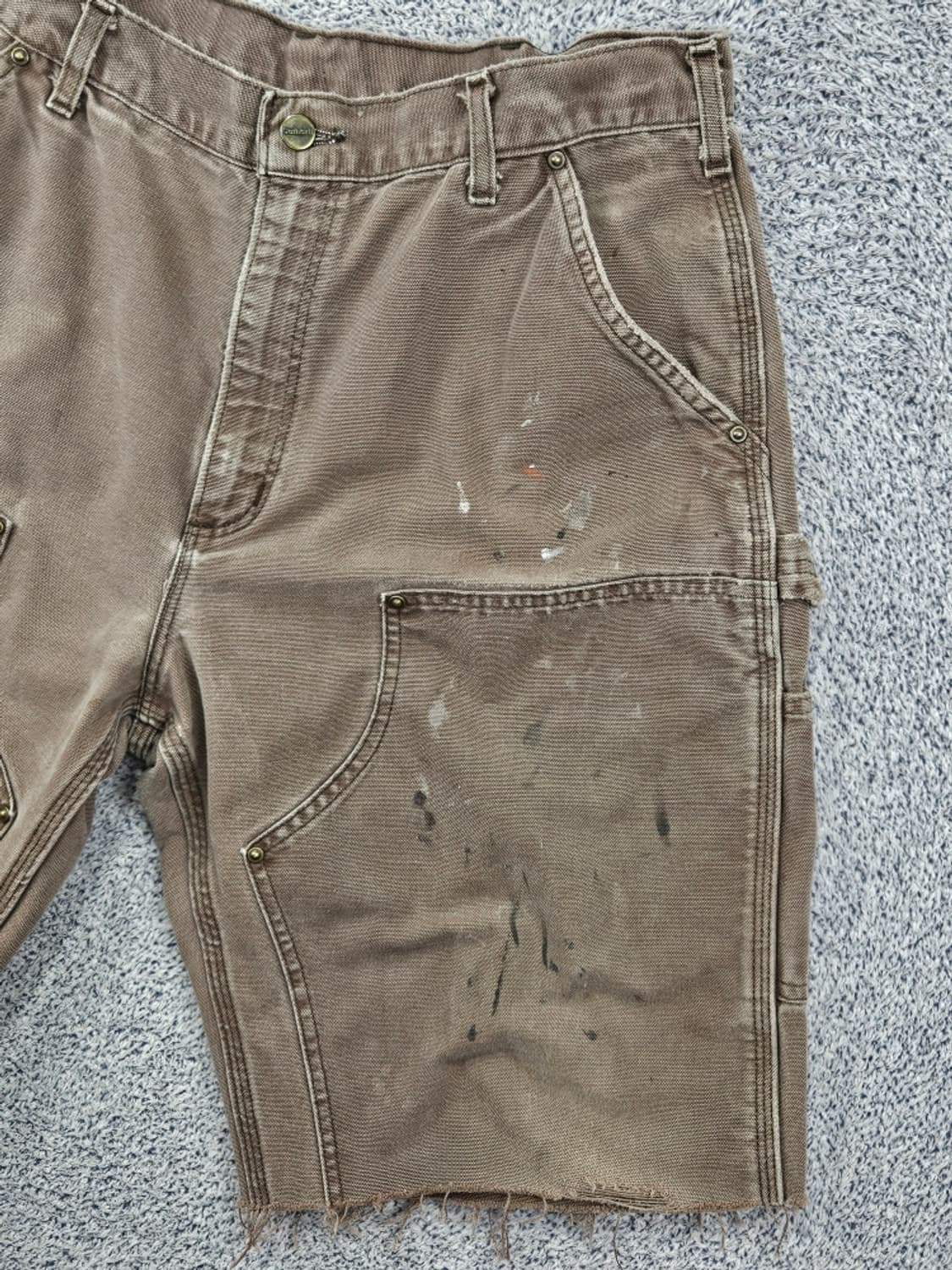 칼하트 덕캔버스 더블니 카펜터 쇼츠 반바지 (36") / 11885 상품이미지6