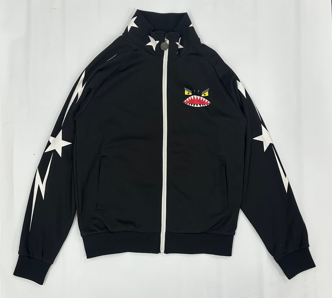 👾햇츠온 엘스팅코 프린팅 괴짜 져지 집업👾 블랙 데코라 괴짜룩 오네 상품이미지3