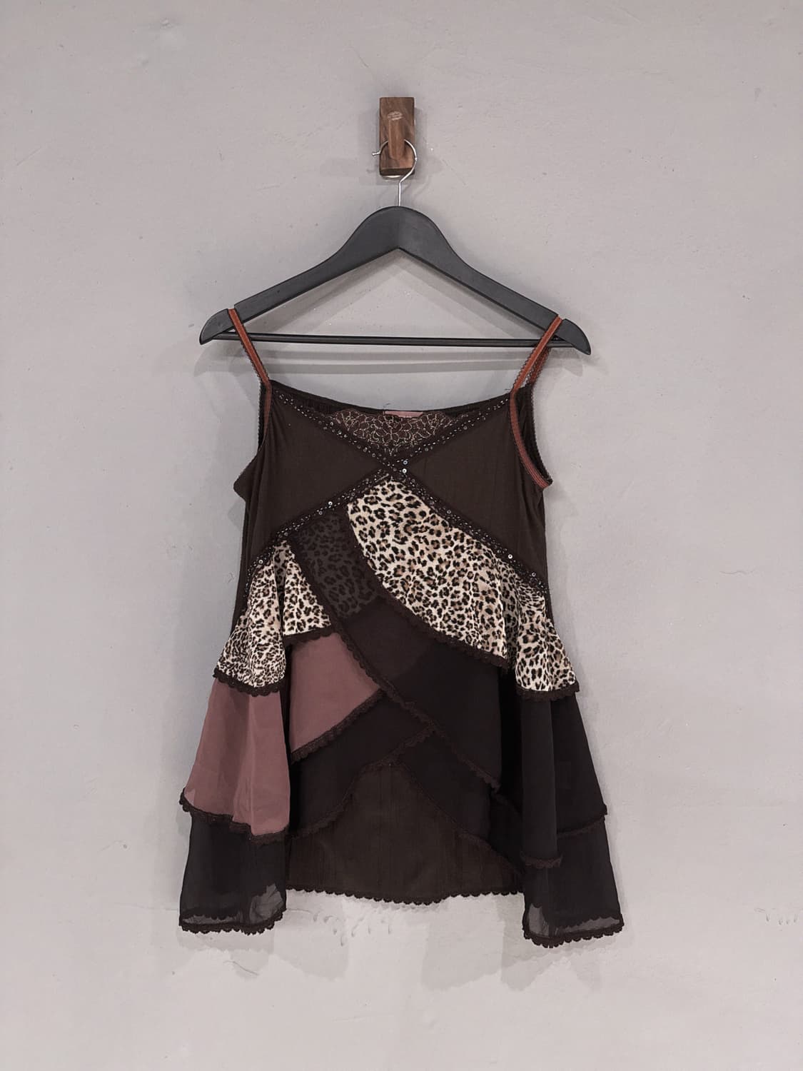 frill layered leopard point sleeveless  상품이미지5