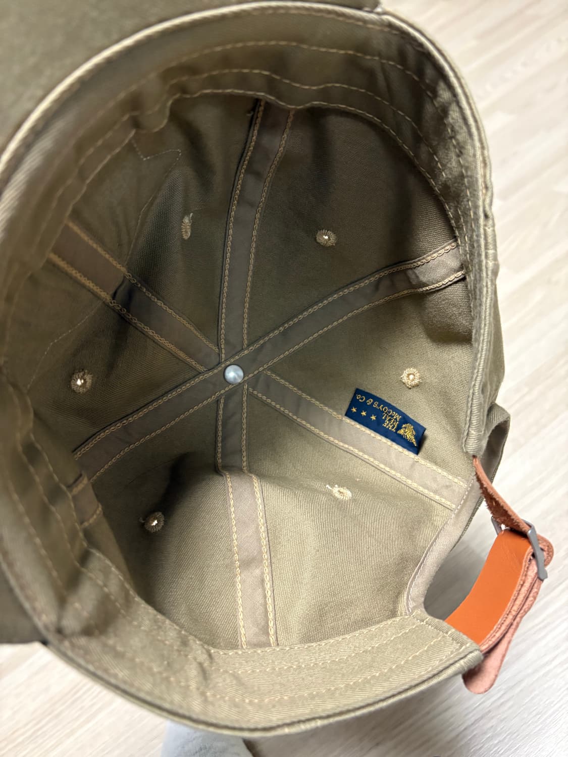 리얼맥코이 베이지 볼캡 상품이미지3