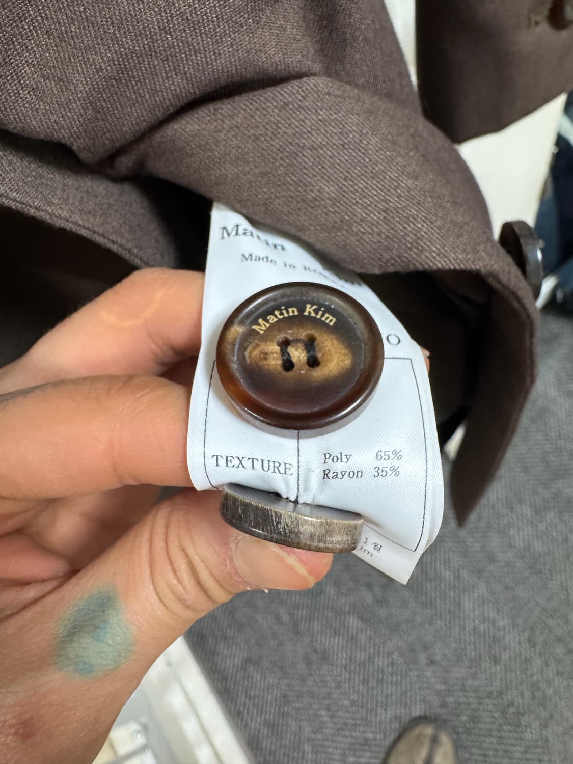 마뗑킴 Matin Kim 브라운 롱 트렌치 코트 상품이미지7