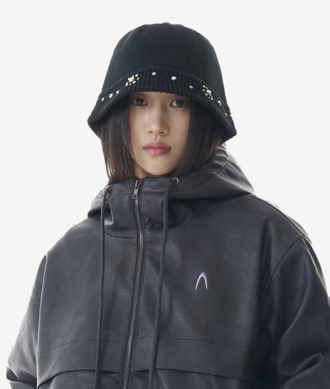 Multi Studded Knit Bucket Hat (Flower) 상품이미지4