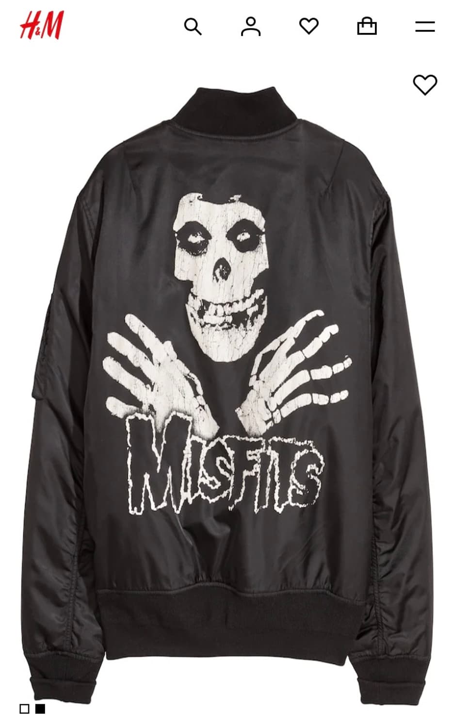 H&M X MISFITS MA-1 JACKET 상품이미지8
