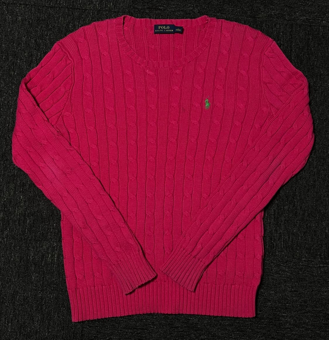 폴로 랄프로렌 케이블 니트 크루넥 스웨터 상품이미지1