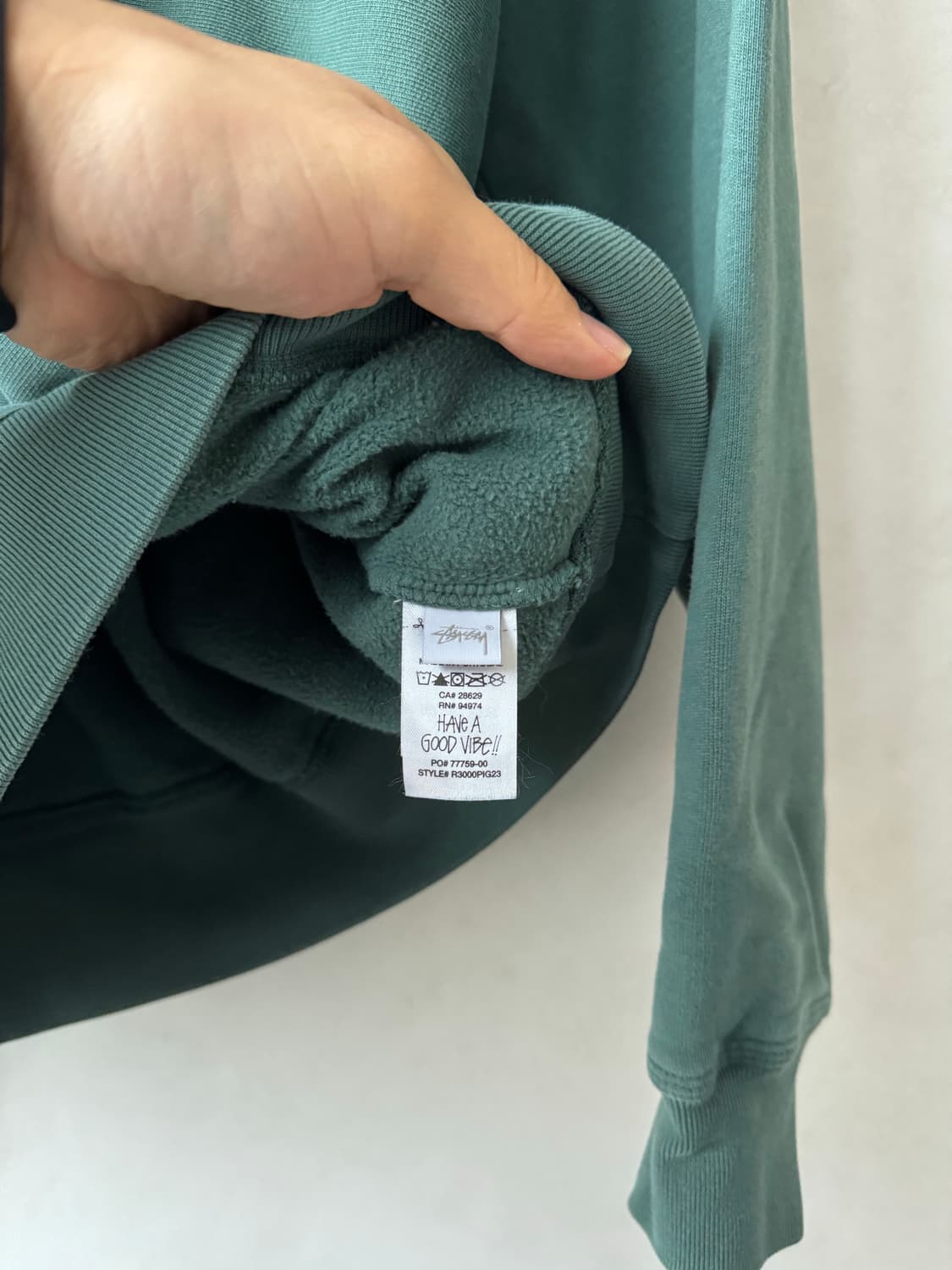 스투시 이스트 피그먼트 다이드 맨투맨 상품이미지7