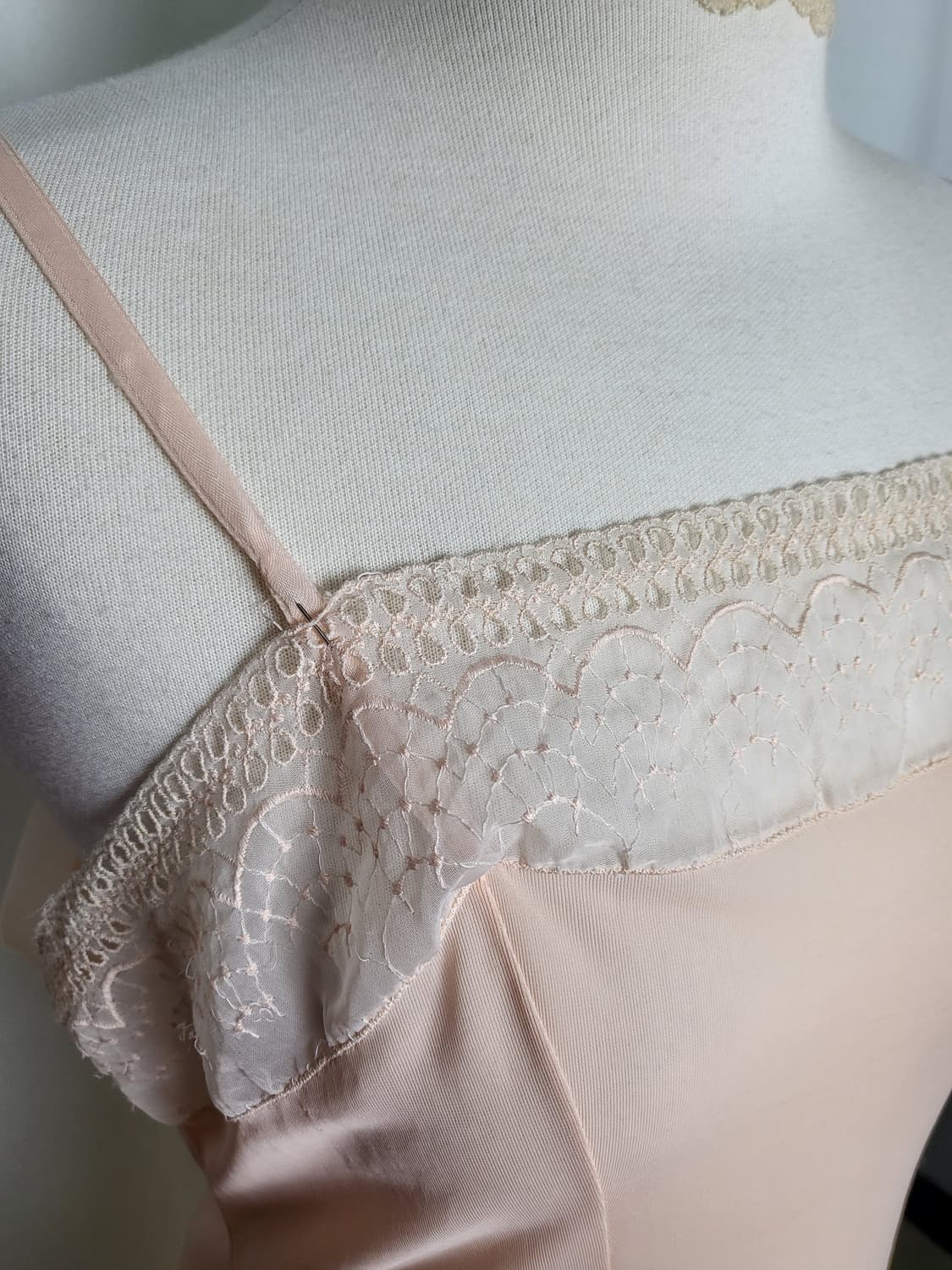 빈티지 피치 슬립 원피스 상품이미지5