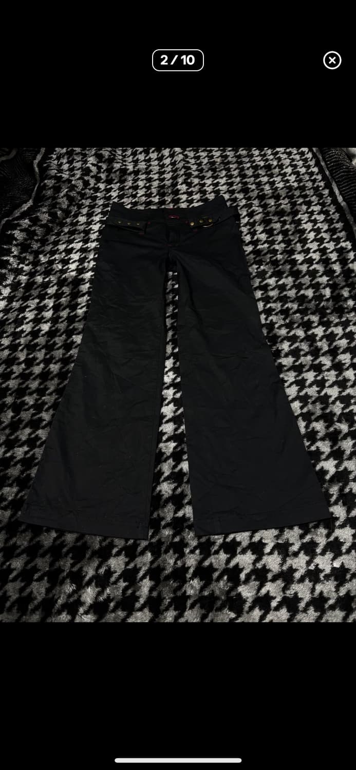 Y2k 벨트 부츠컷 바지 상품이미지3