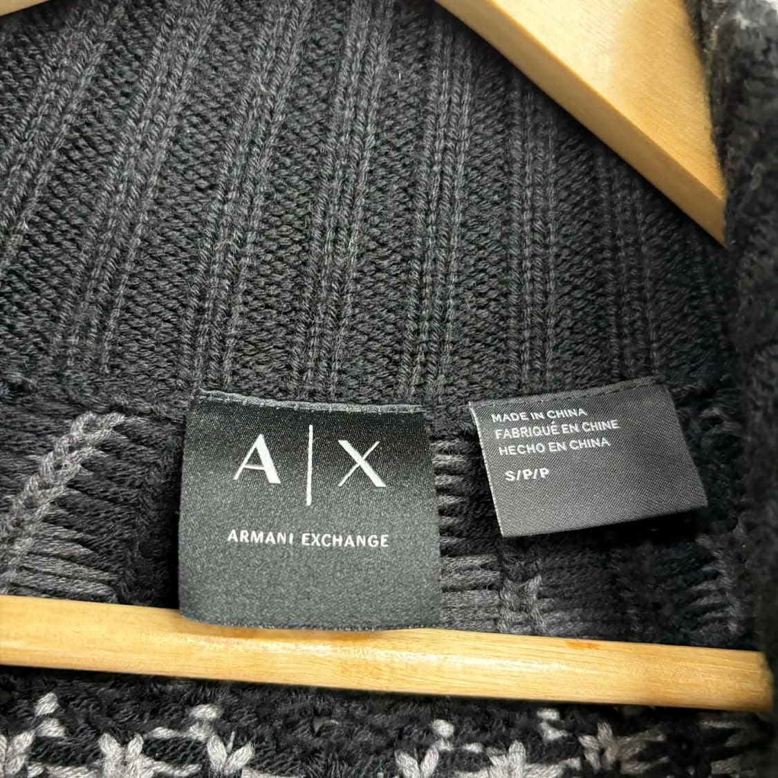 [S] 아르마니 익스체인지 매장판 투웨이 울 니트 집업 상품이미지3
