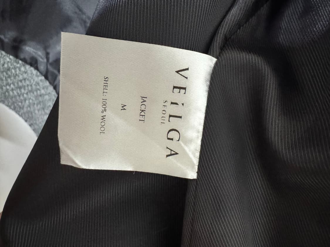 VEILGA 베일가 커브드 포켓 울 자켓 M 상품이미지4