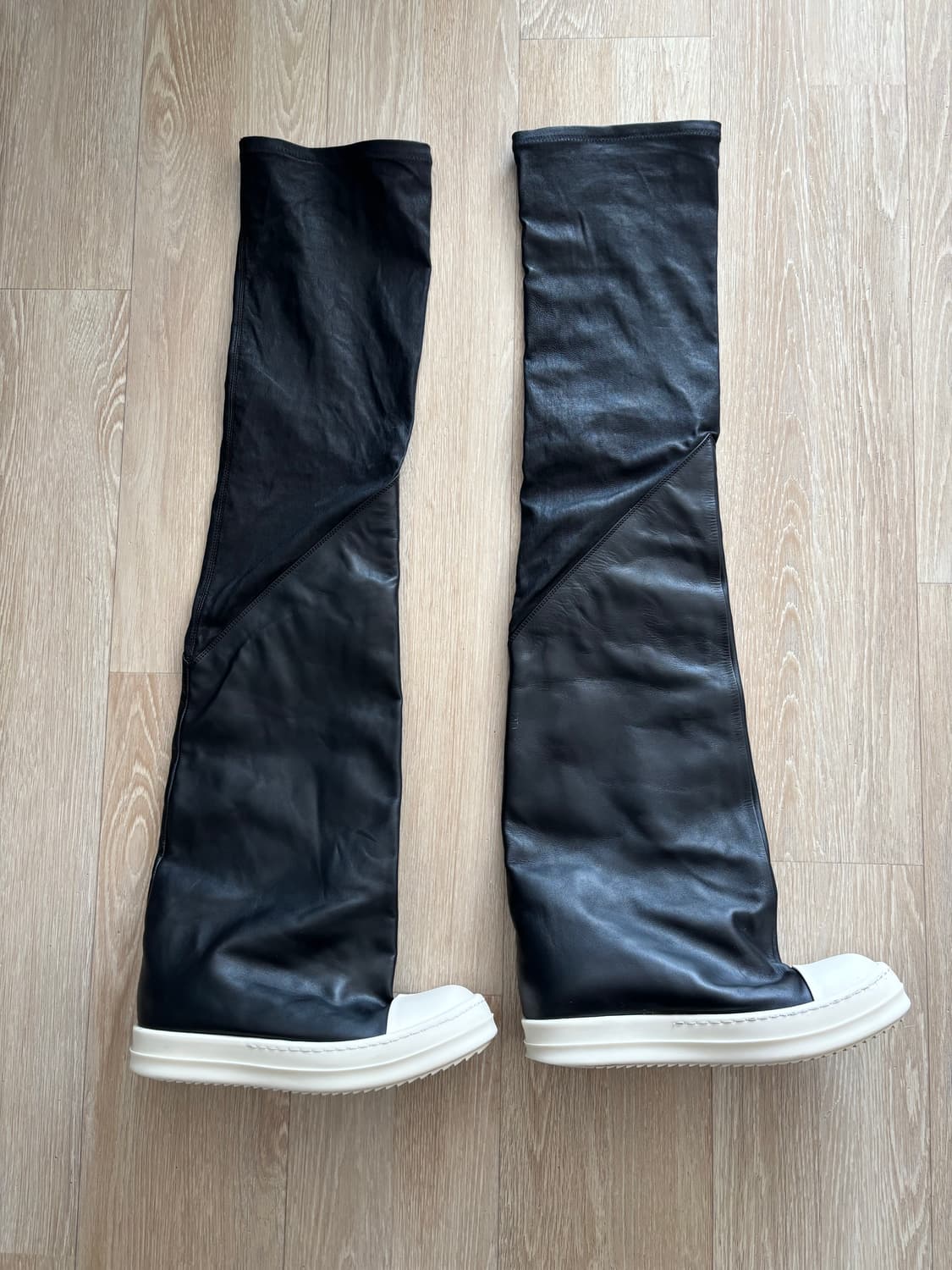 Rick Owens 콘트라스트 토 사이하이 부츠 36 상품이미지4