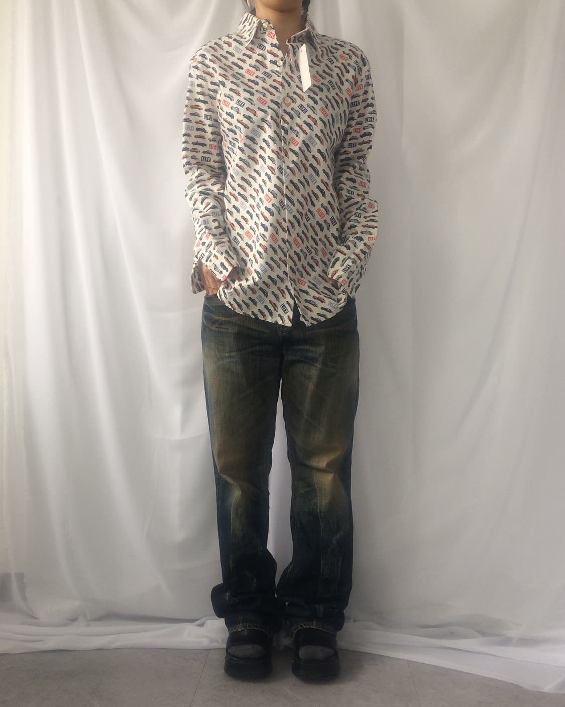 Car pattern shirt 상품이미지5