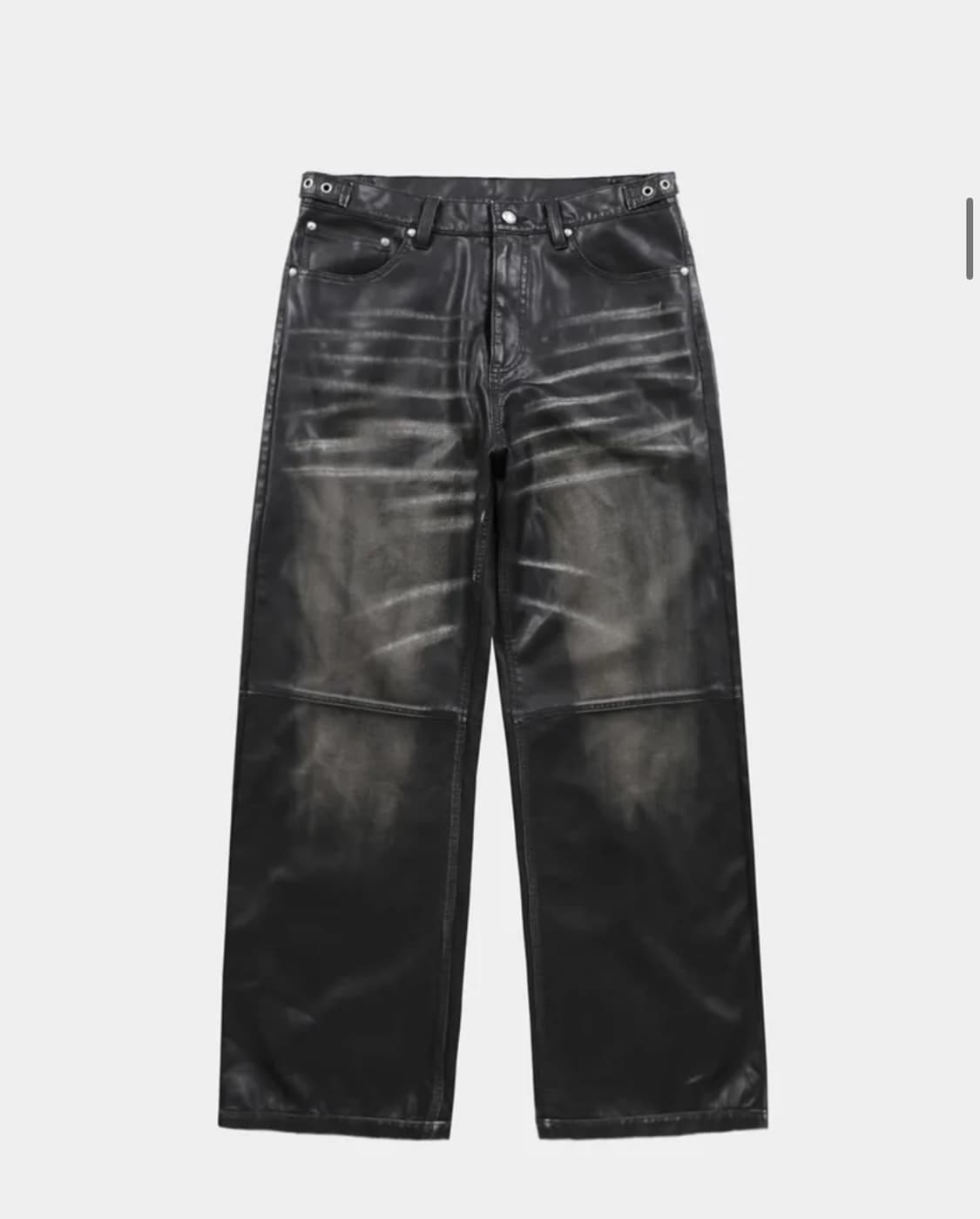 (세트판매)배드블러드 디스트레스드 레더 블레이져 자켓 팬츠 트라우져 블랙 상품이미지3