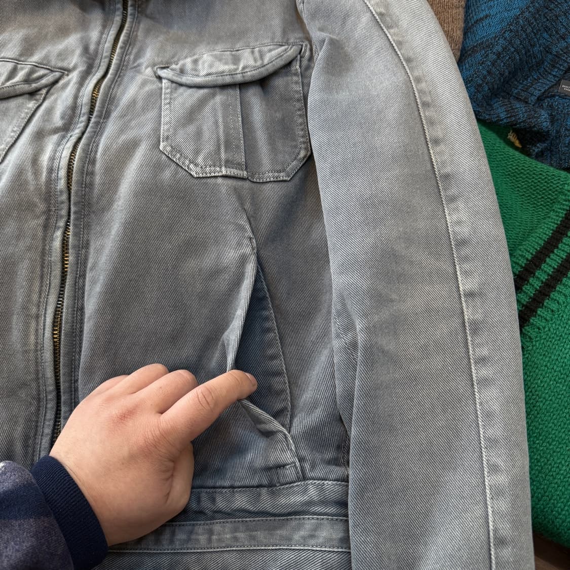 아르마니 익스체인지 라이더 트러커 자켓 상품이미지3