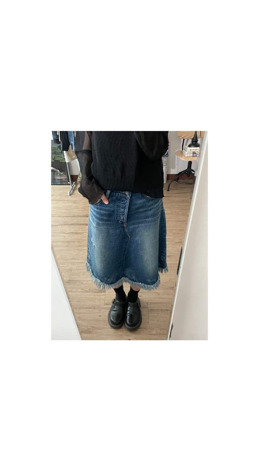 Vtg denim sk 상품이미지1