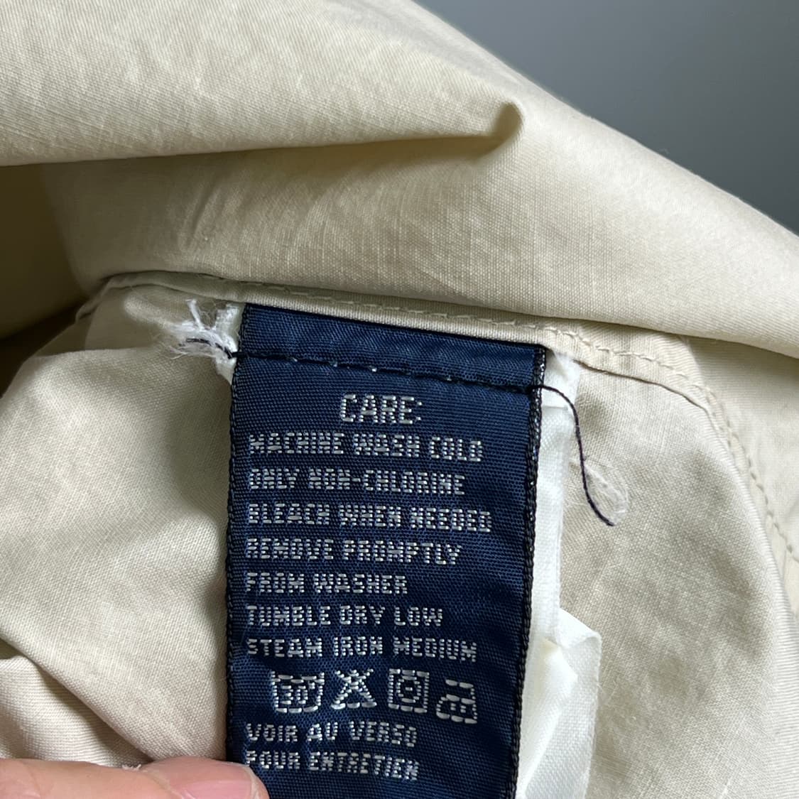 랄프로렌 베이지 히든 버튼 트렌치코트 S 상품이미지8