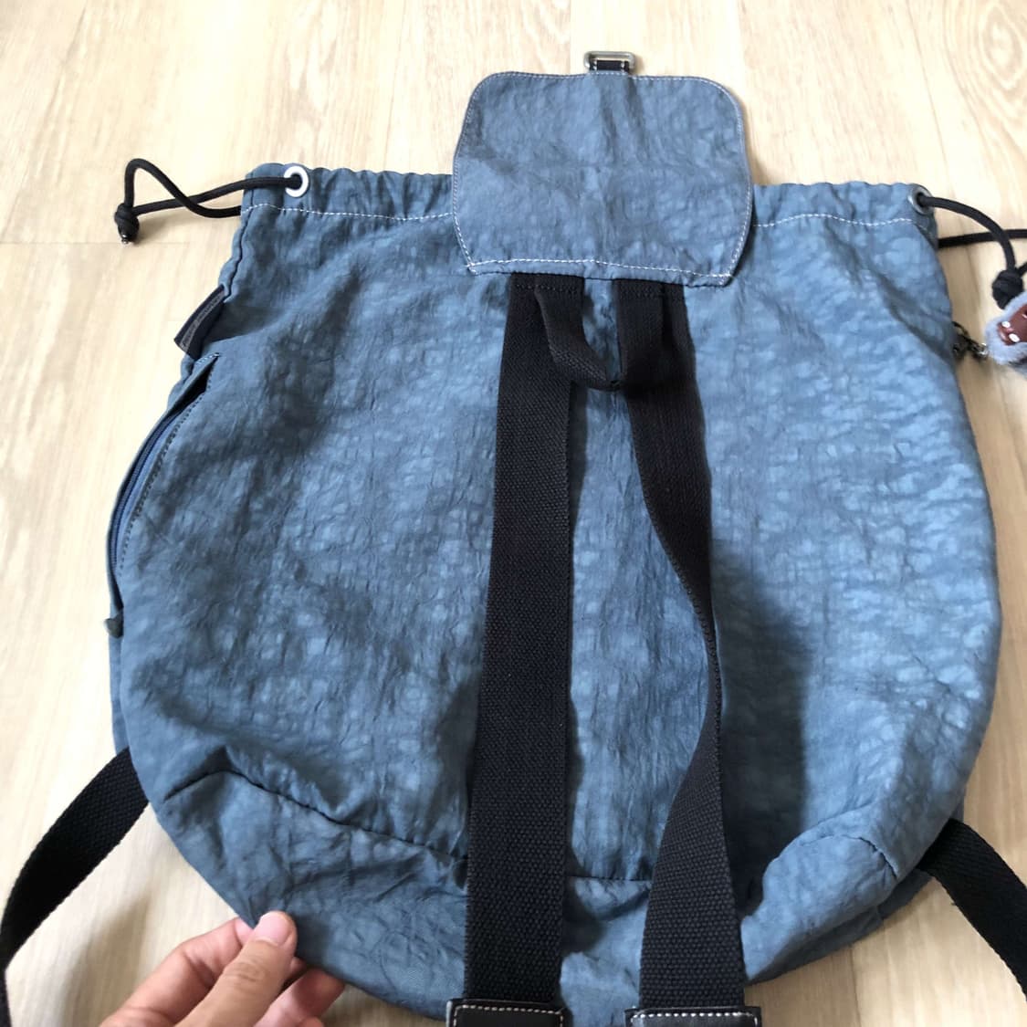 (ONE SIZE) 키플링 KIPLING 복조리 백팩 미들사이즈 블루 상품이미지8