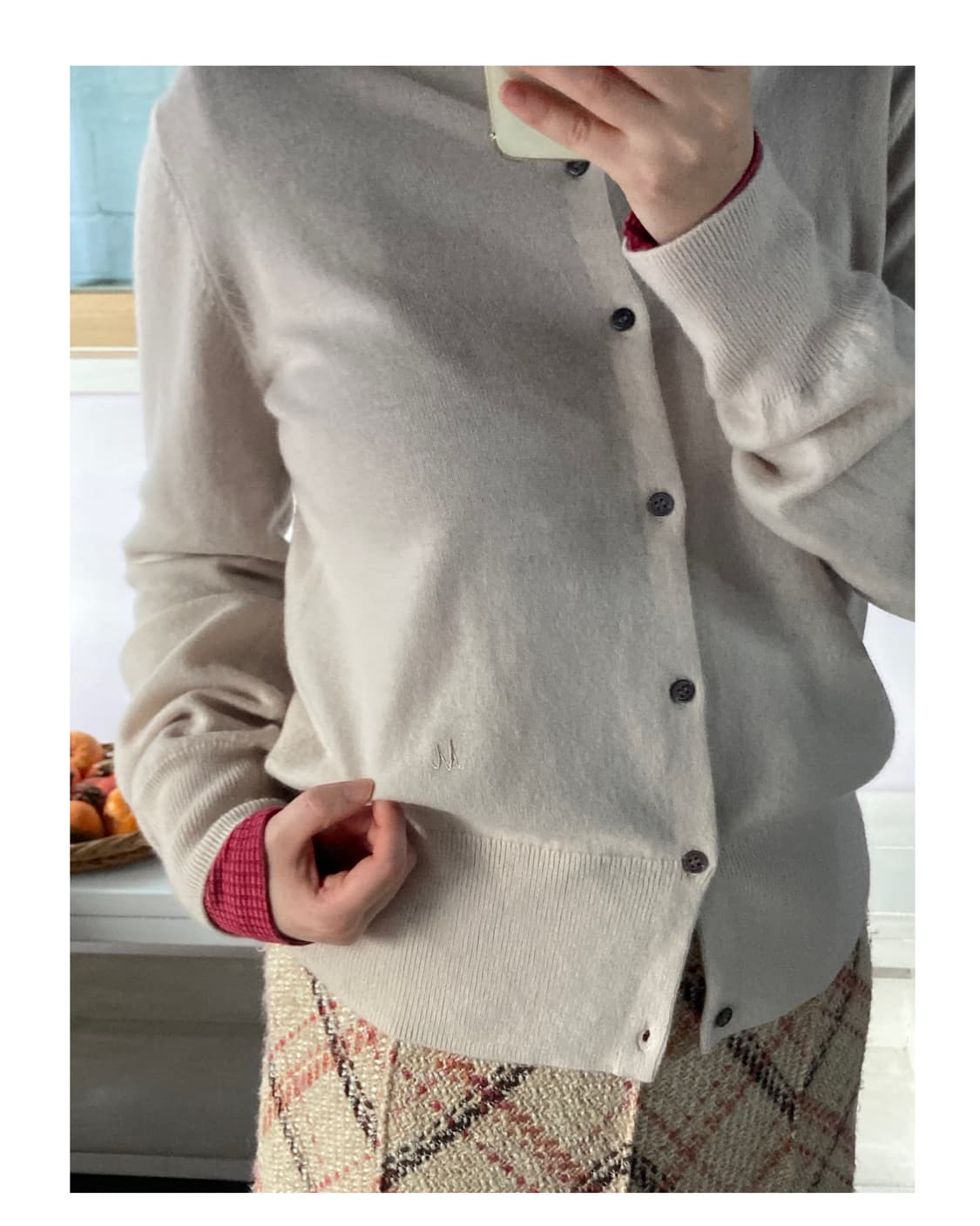 밀라오웬 뮤트 울블렌드 가디건 상품이미지3