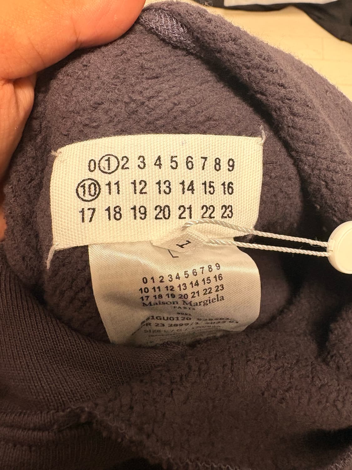 메종 마르지엘라 4 스티치 후드 바이올렛 L사이즈 상품이미지5