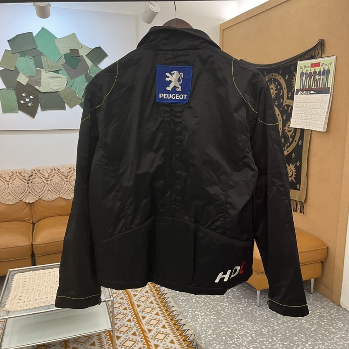 르꼬끄 빈티지 펑크 푸조 바람막이 레이싱 자켓 L C11101 상품이미지4