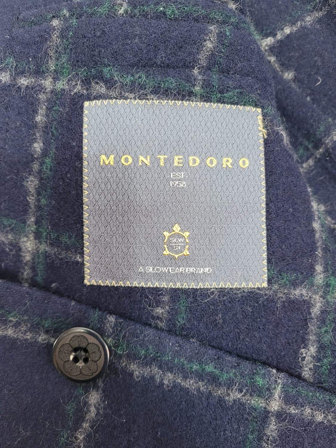 MONTEDORO 몬테도로 울 체크 자켓 / 남 50 (추천 100)  상품이미지8