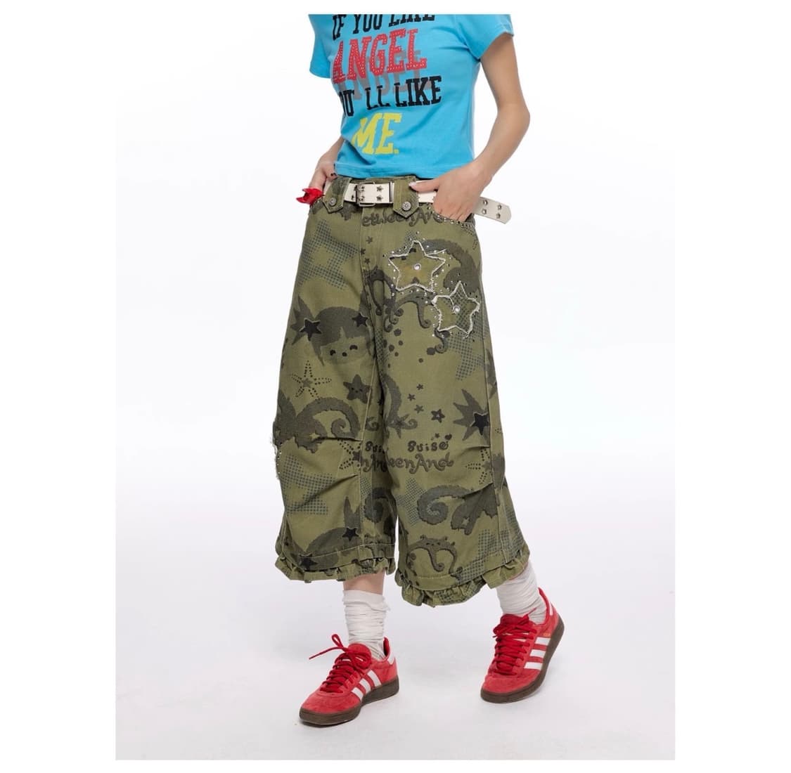 American Retro Suiso Star Wash Pants 상품이미지7