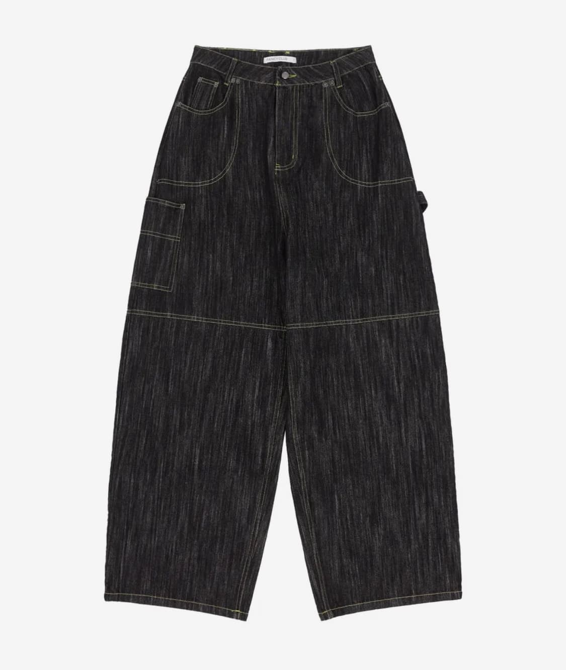 팬시클럽 카펜더 레터링 데님팬츠 블랙 상품이미지5