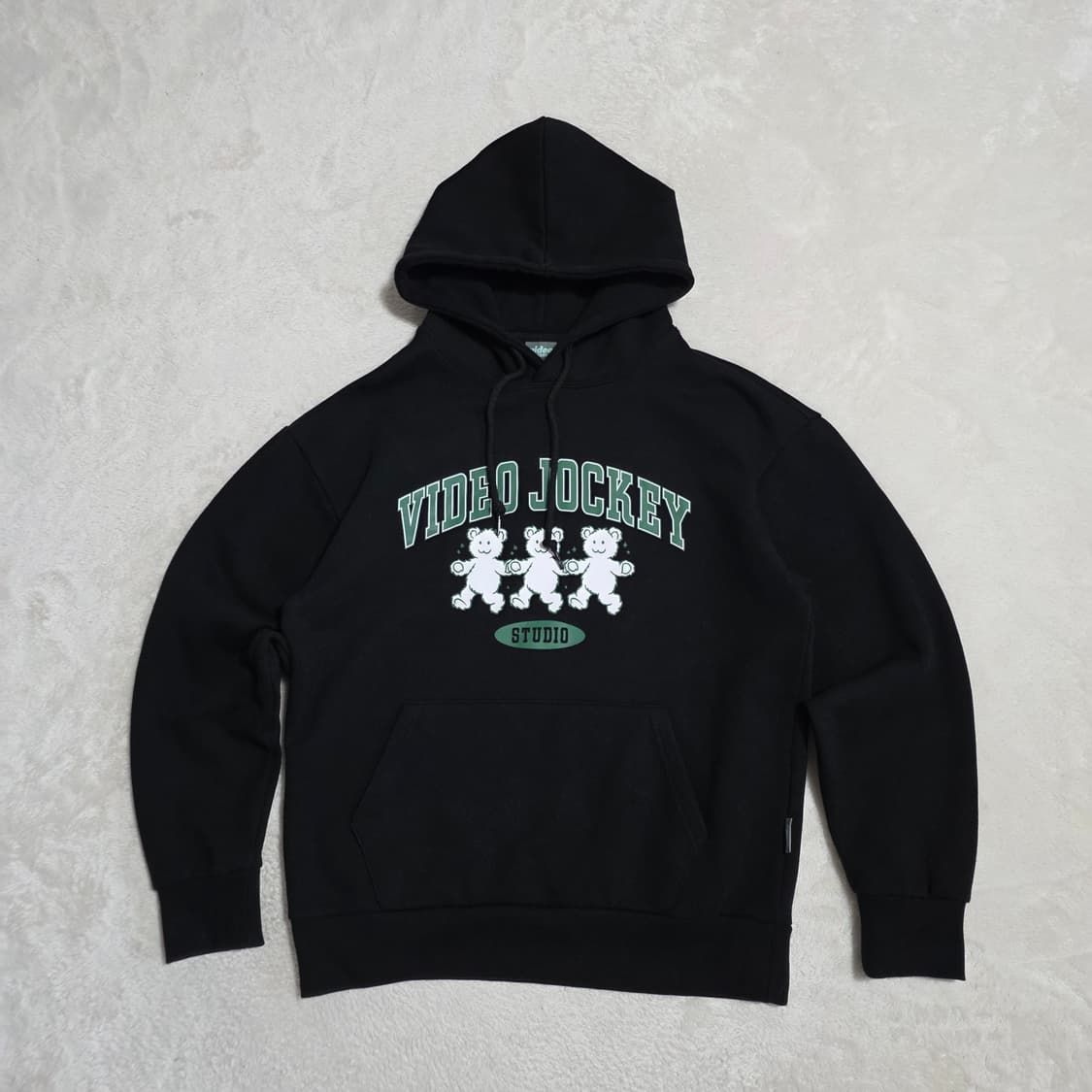 (M)비디오자키 곰돌이 후드티 상품이미지1