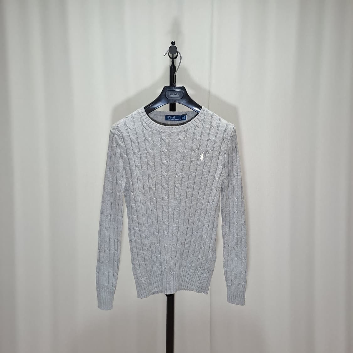 (택포) 폴로 케이블 화이트포니 니트 S B203 상품이미지1