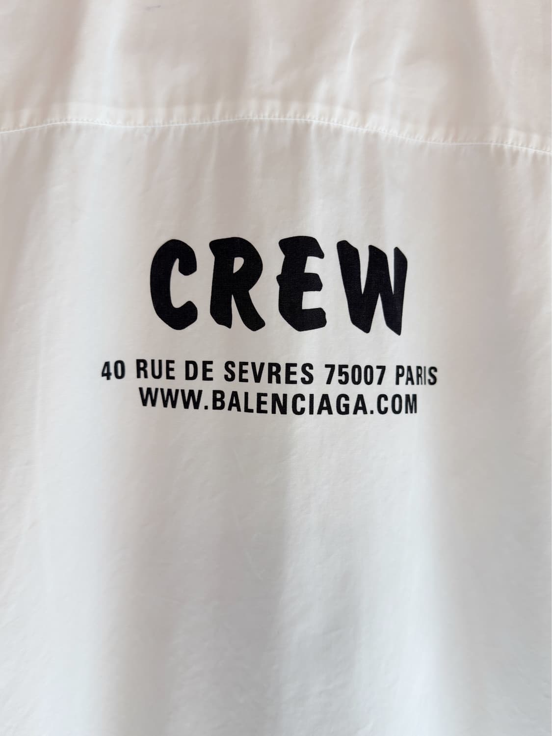 발렌시아가 21fw 오버사이즈 crew 화이트 코튼 하프 셔츠 상품이미지7
