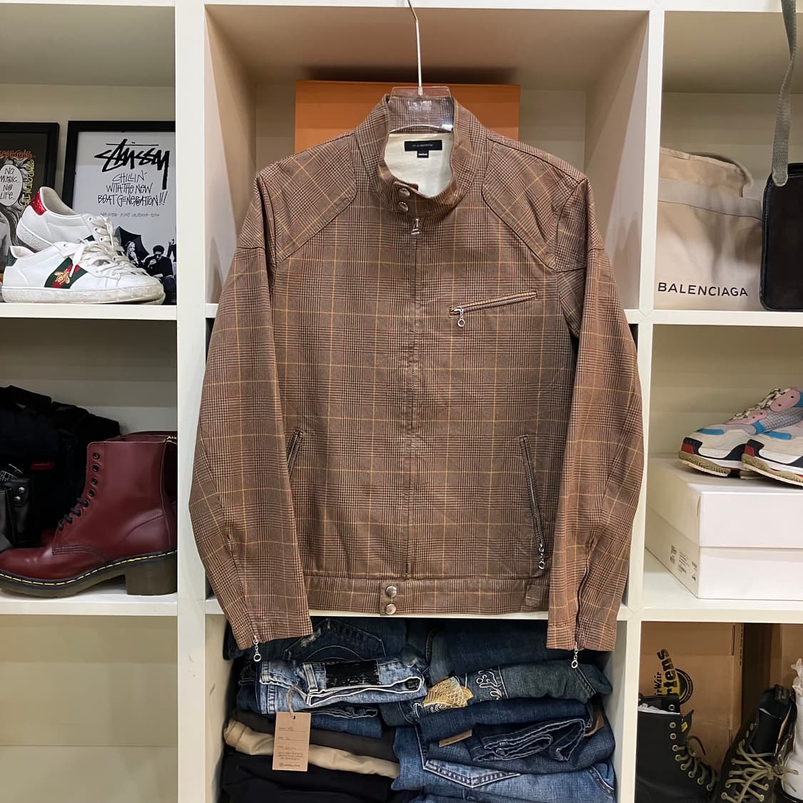 VTG 빈티지 체크 자켓 M 상품이미지1
