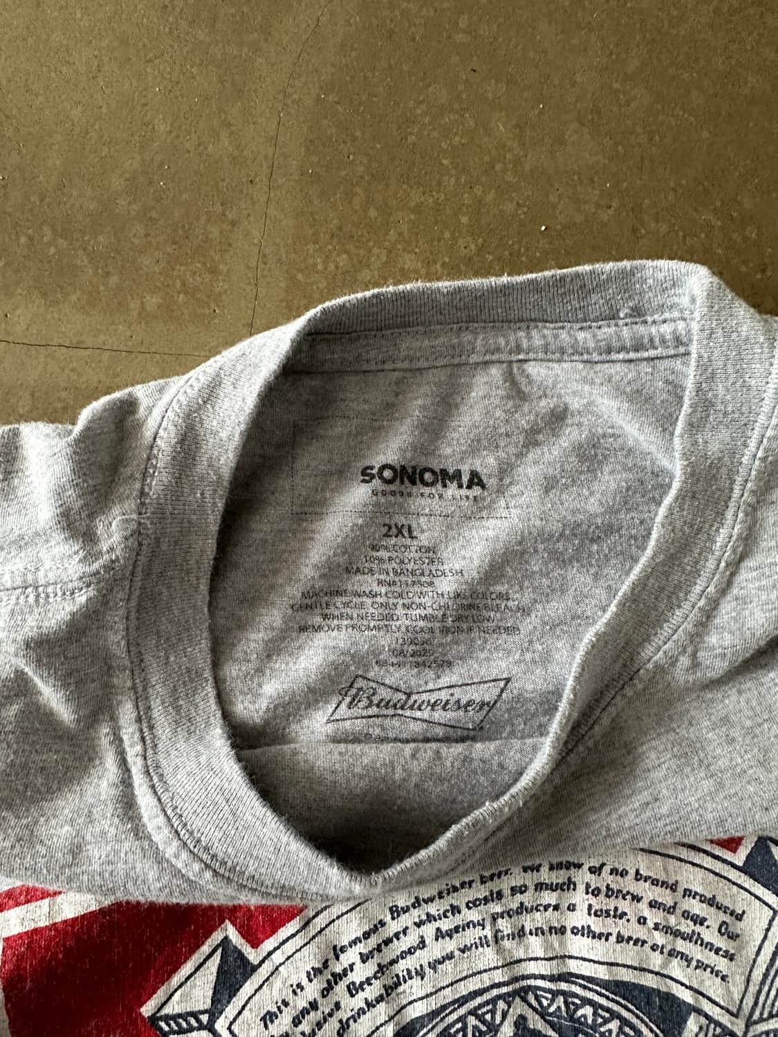 Budweiser 빅로고 그래픽 티셔츠 상품이미지5