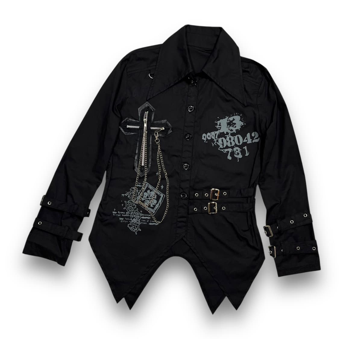 ACDC RAG Punk bondage chain Dark shirt 상품이미지3