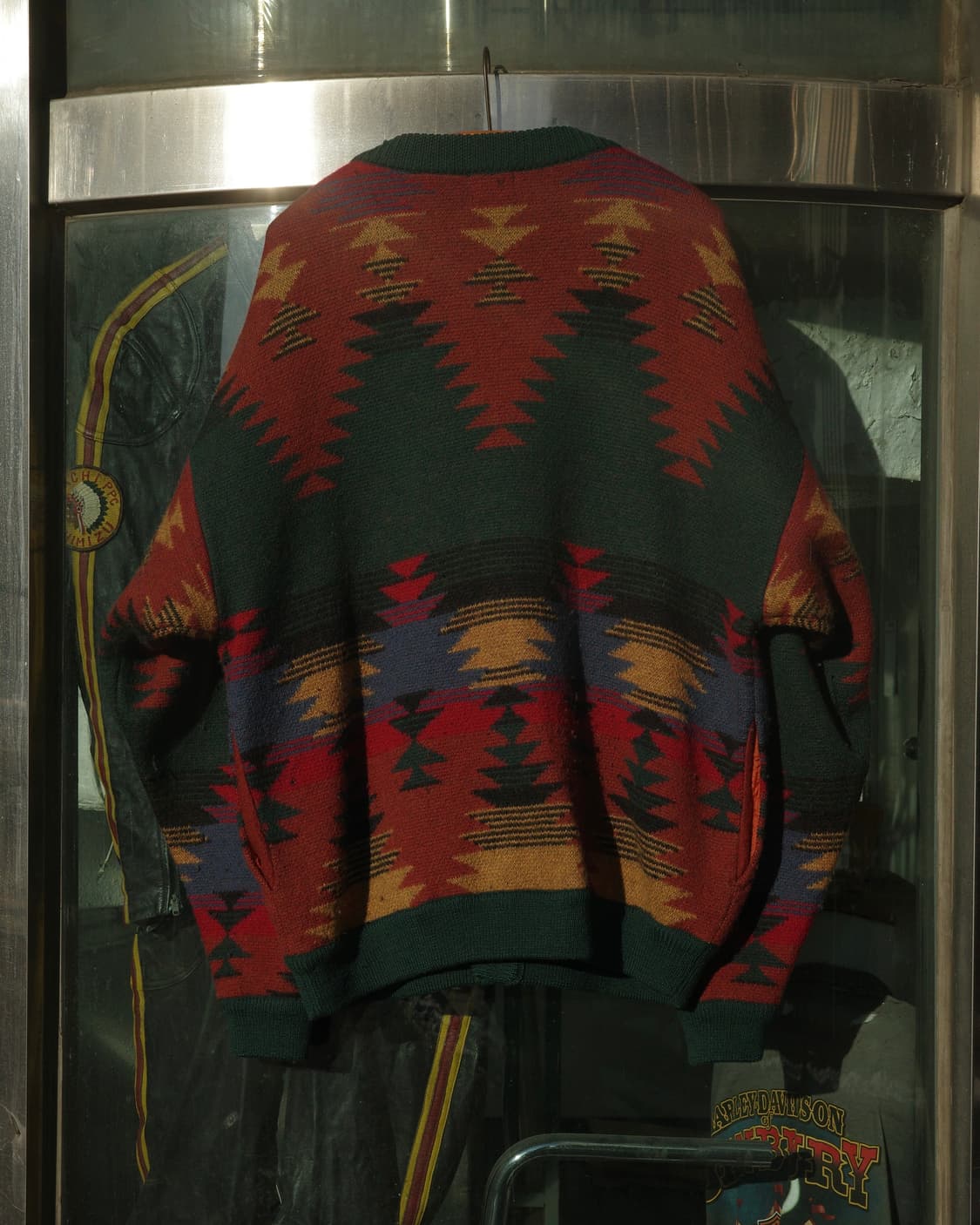 90s 빈티지 사우스웨스턴 패턴 울 가디건 상품이미지6