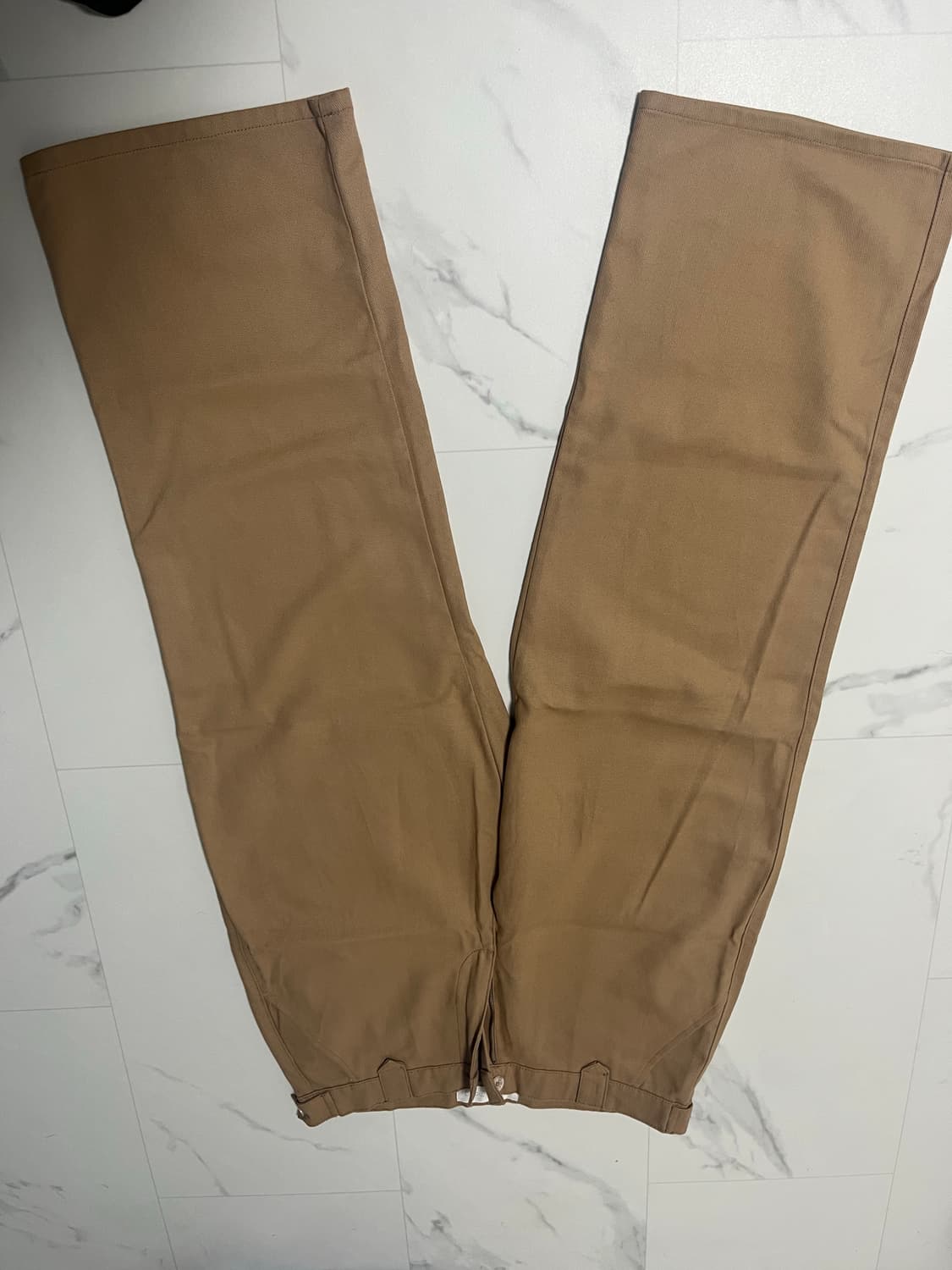 세컨모놀로그 세미 와이드핏 트윌 코튼 치노 팬츠 32 상품이미지3