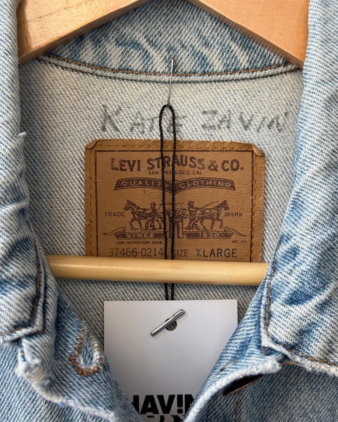 Levi's 90s usa 화이트라벨 데님 트러커 자켓 상품이미지6