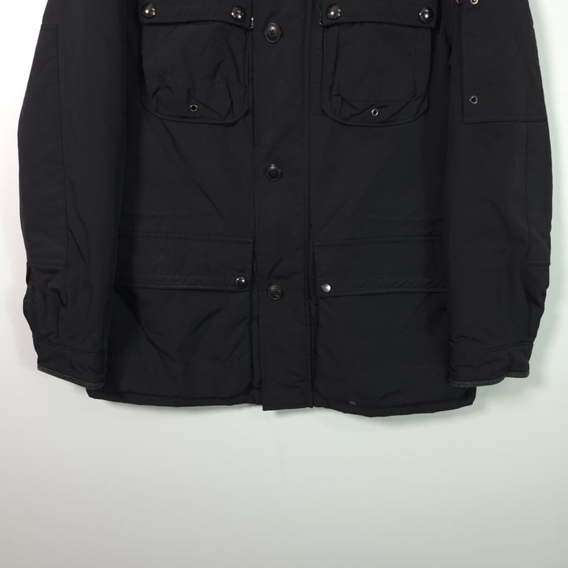 폴로 랄프로렌 블랙 퀼팅 필드 자켓 양가죽 디테일 L 상품이미지4