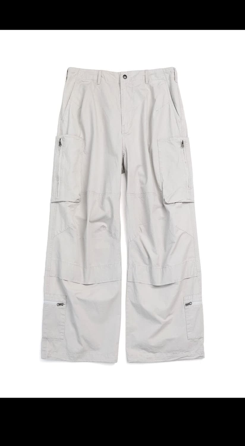 해칭룸 집카고 Zip cargo pants light gray 상품이미지3