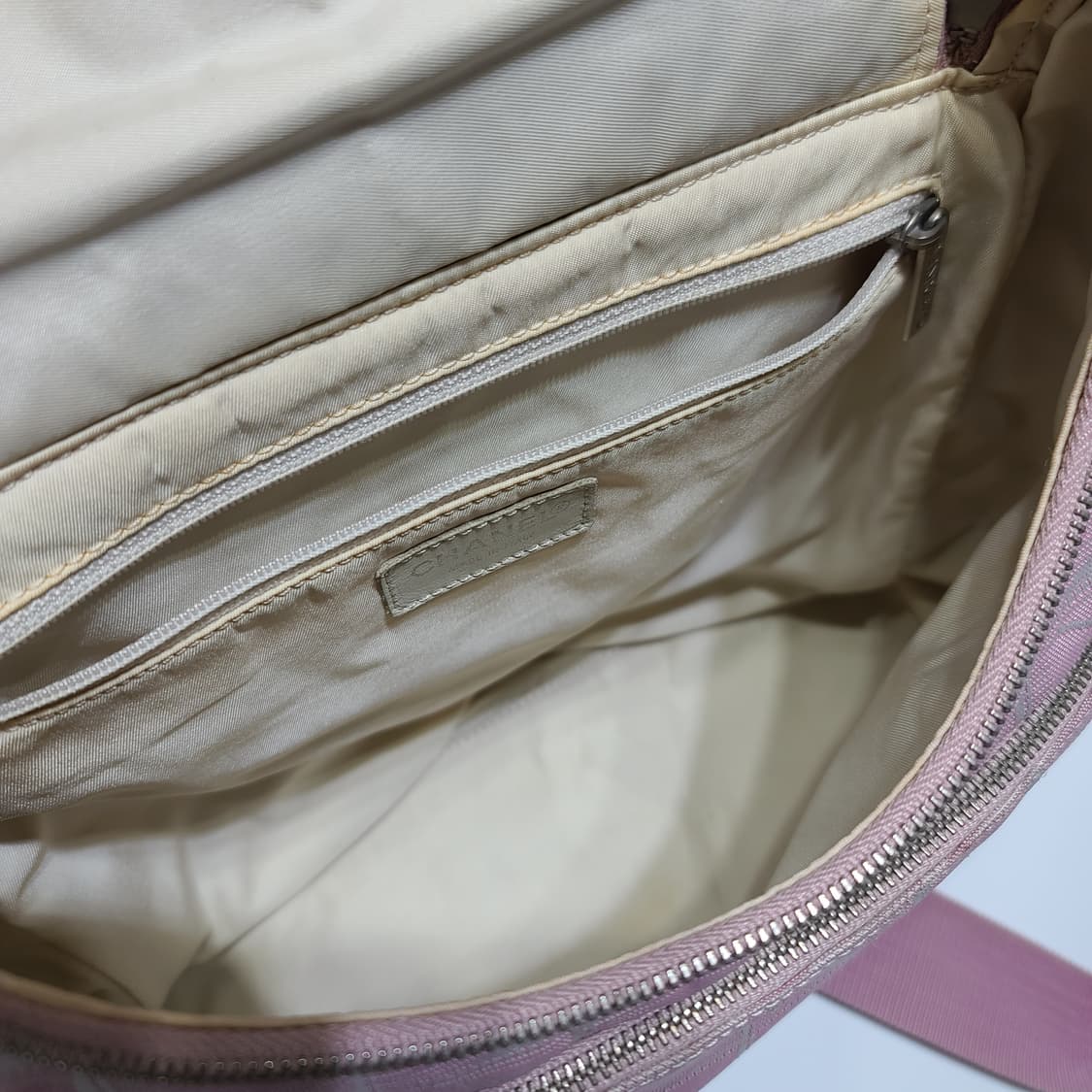 샤넬 핑크 패브릭 백팩 상품이미지7