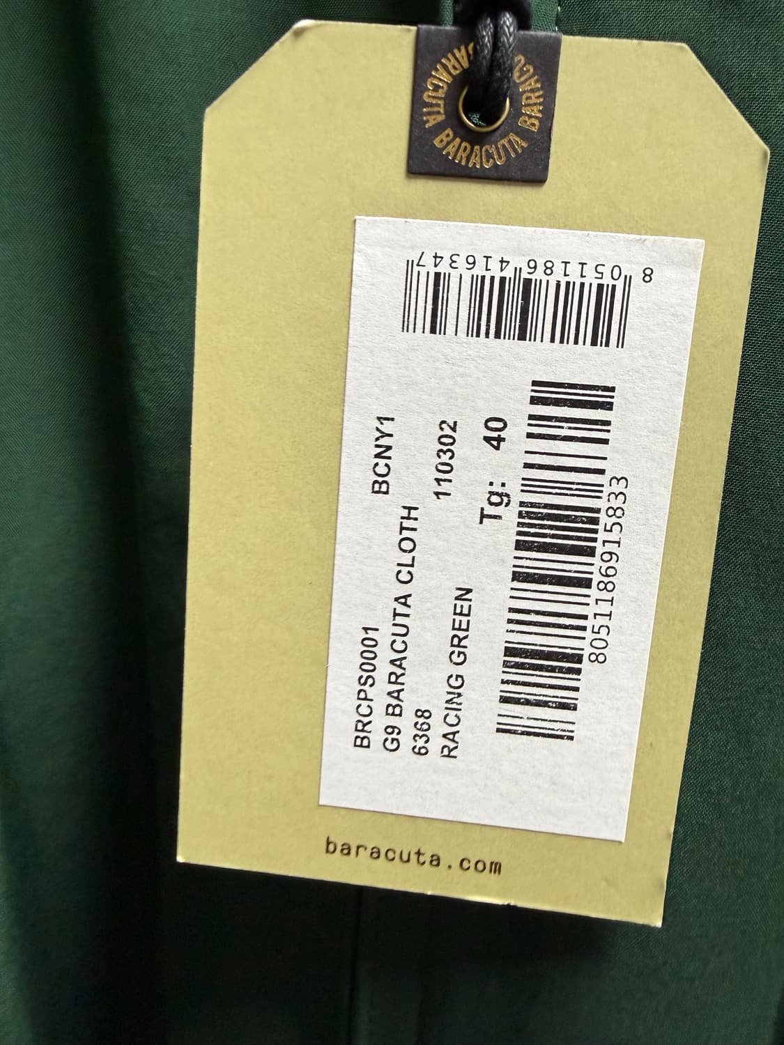 바라쿠타 g9 레이싱그린 새제품 상품이미지5