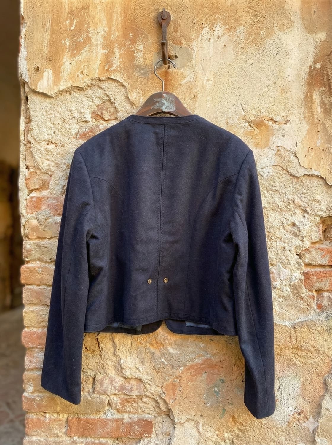  티롤리언 노카라 울 재킷 상품이미지3